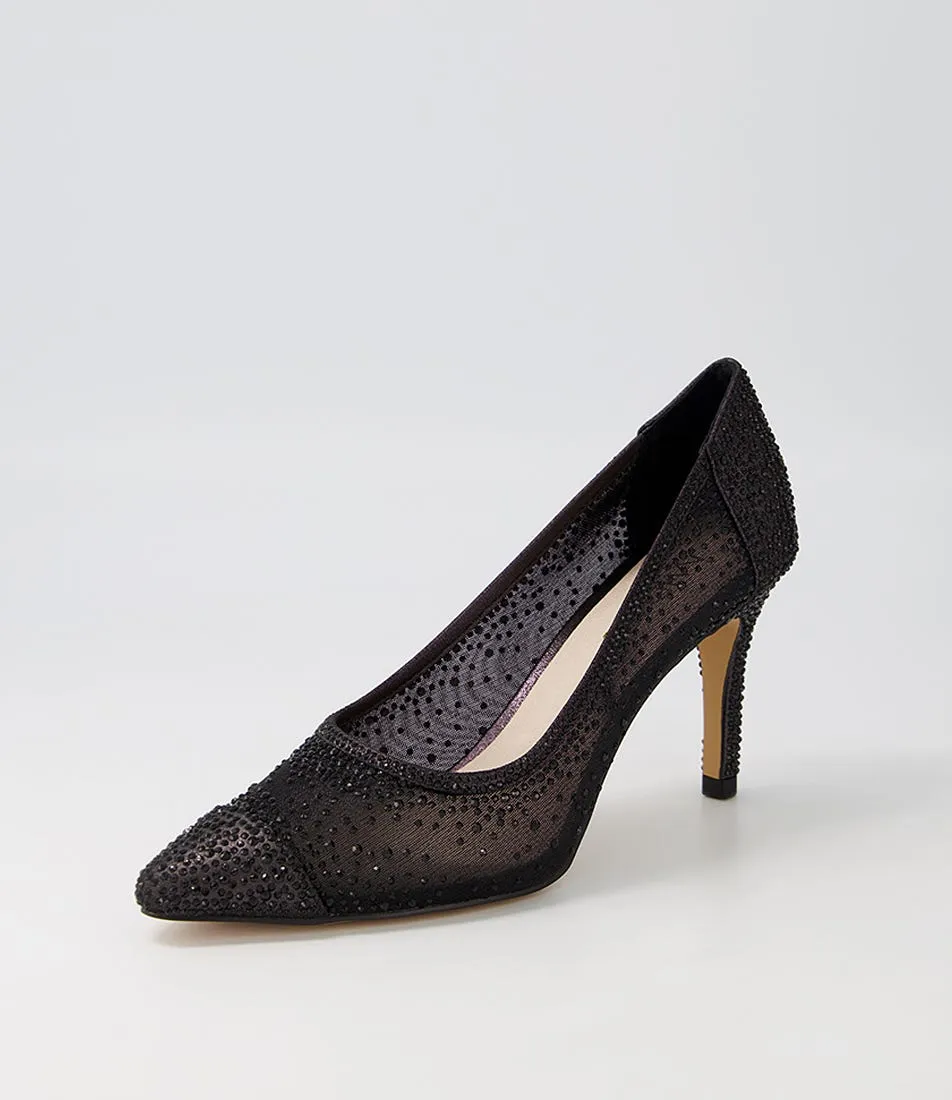 MIDAS Benita Black Shimmer Multi Heels