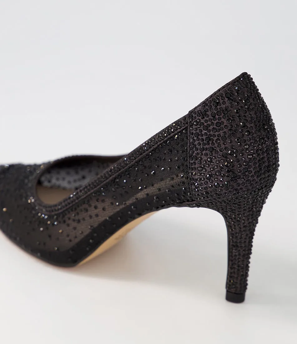 MIDAS Benita Black Shimmer Multi Heels