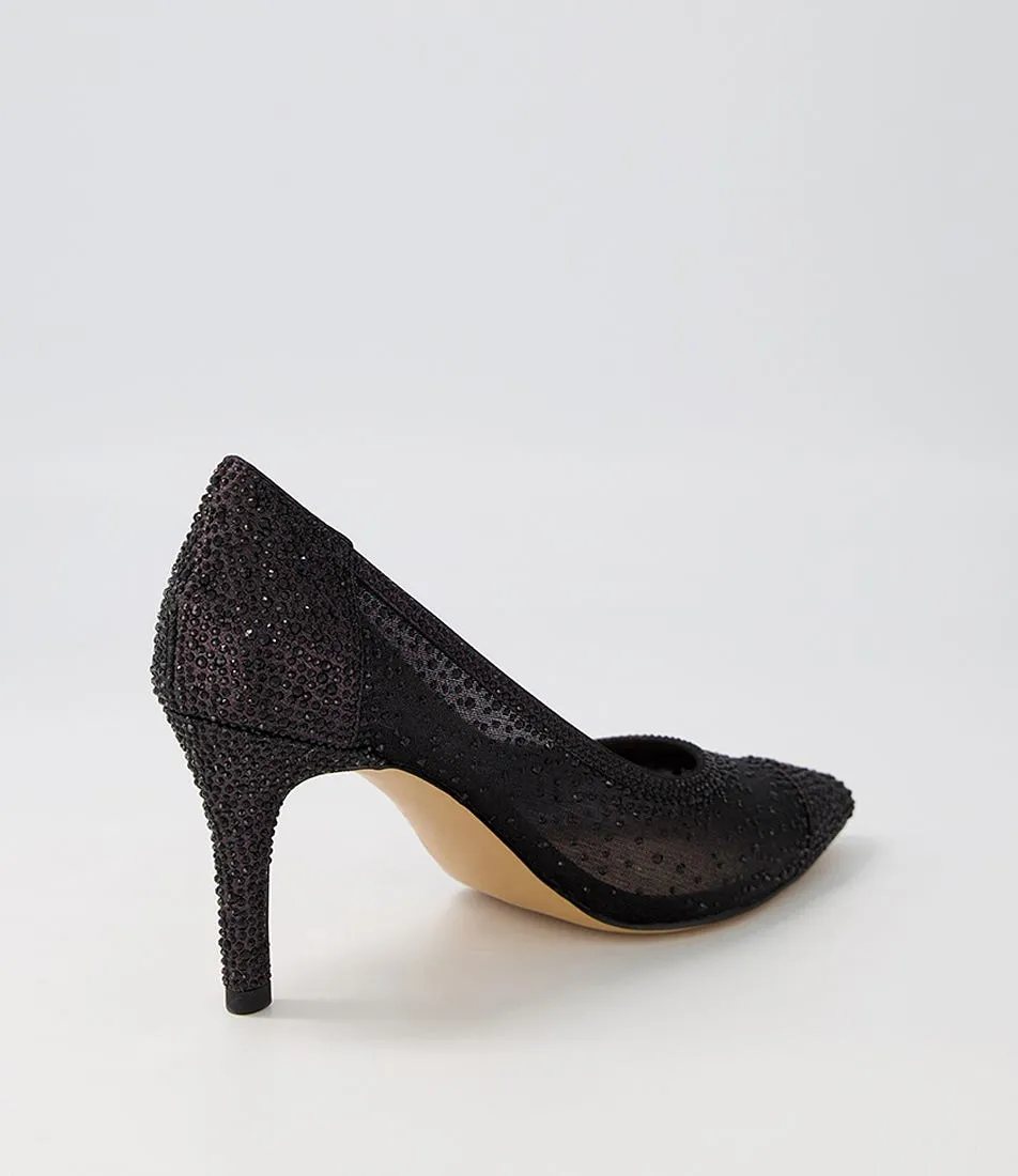 MIDAS Benita Black Shimmer Multi Heels