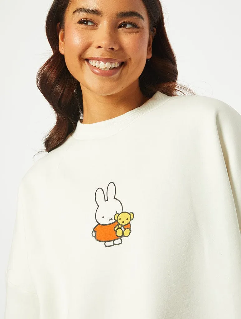 Miffy x Skinnydip Ecru Sweatshirt