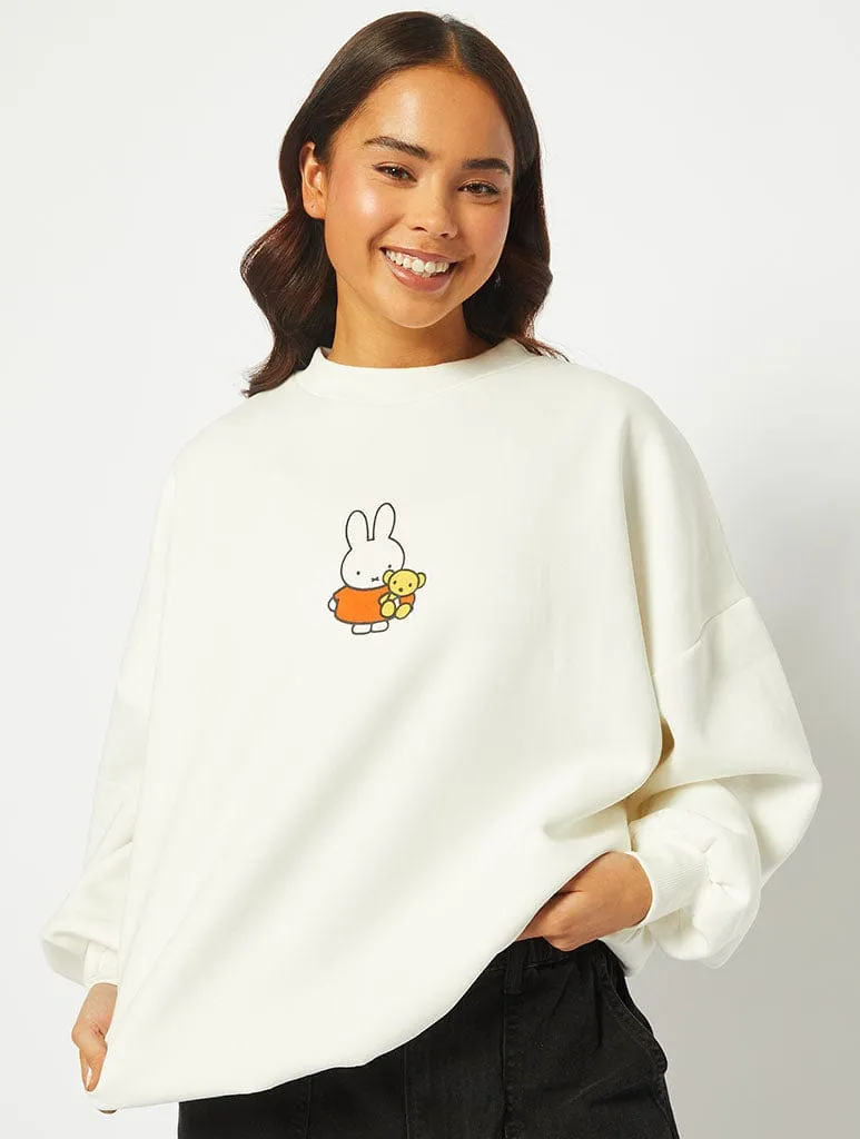 Miffy x Skinnydip Ecru Sweatshirt