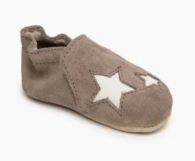 Minnetonka Gray Star Infant Moccasins