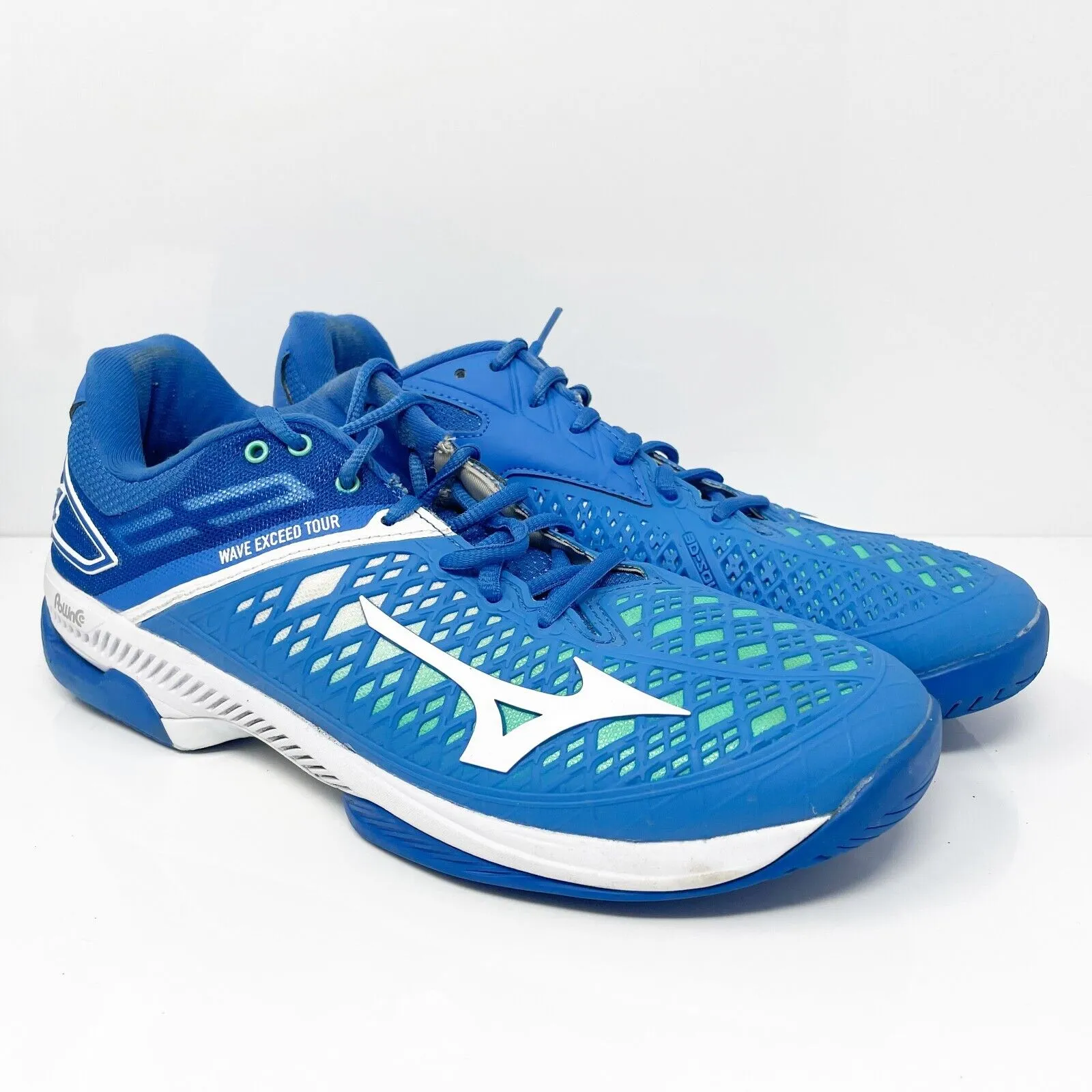 Mizuno Womens Wave Exceed Tour 4 550034 5V00 Blue Running Shoes Sneakers Size 11