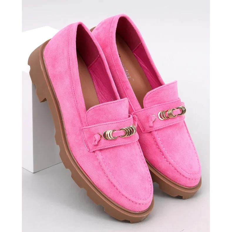 Pink women's moccasins in Fuchsia by Molla