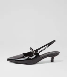 MOLLINI Candor Black Patent Leather Heels