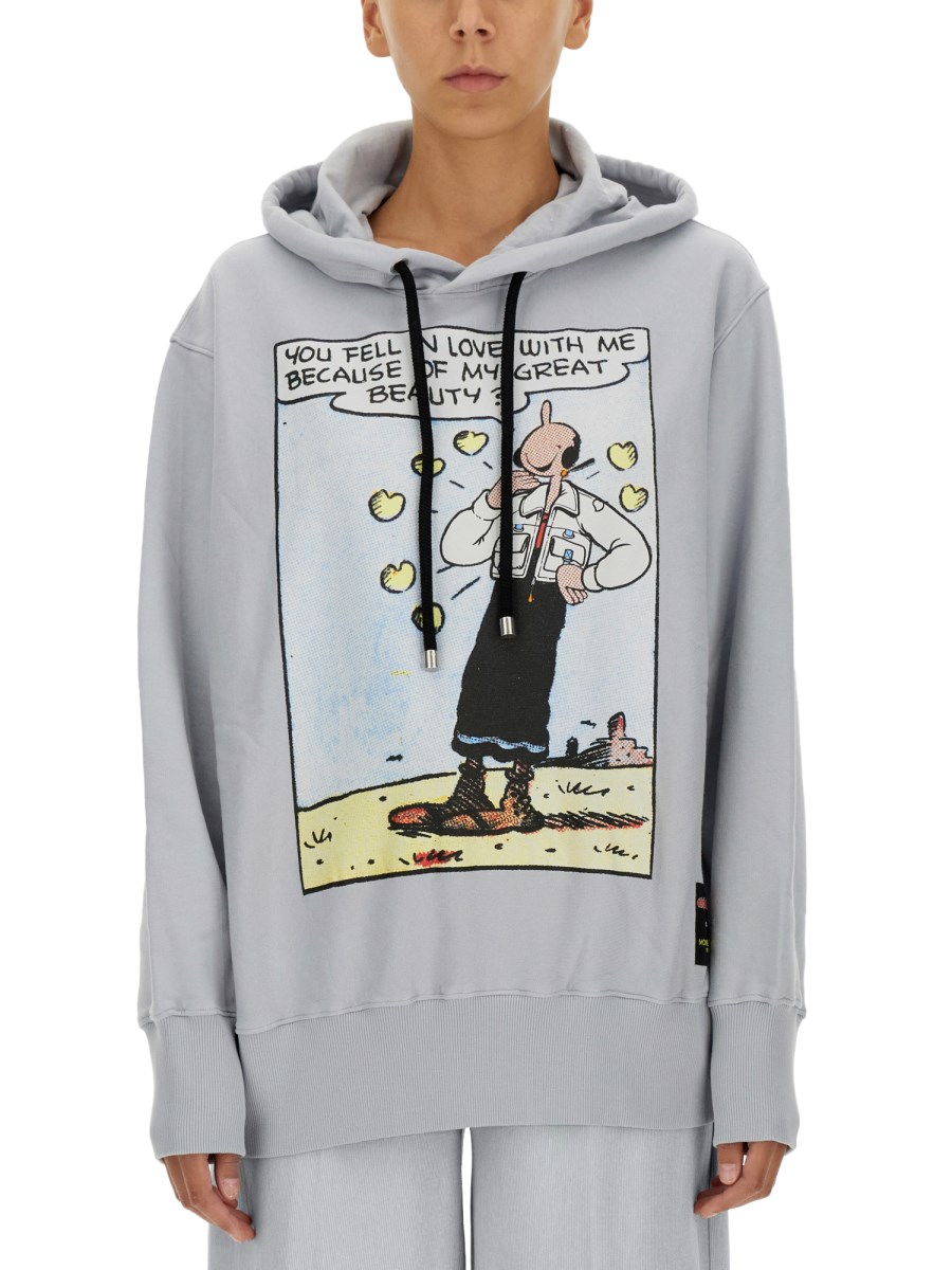 OLIVIA PRINT COTTON SWEATSHIRT by MONCLER GENIUS