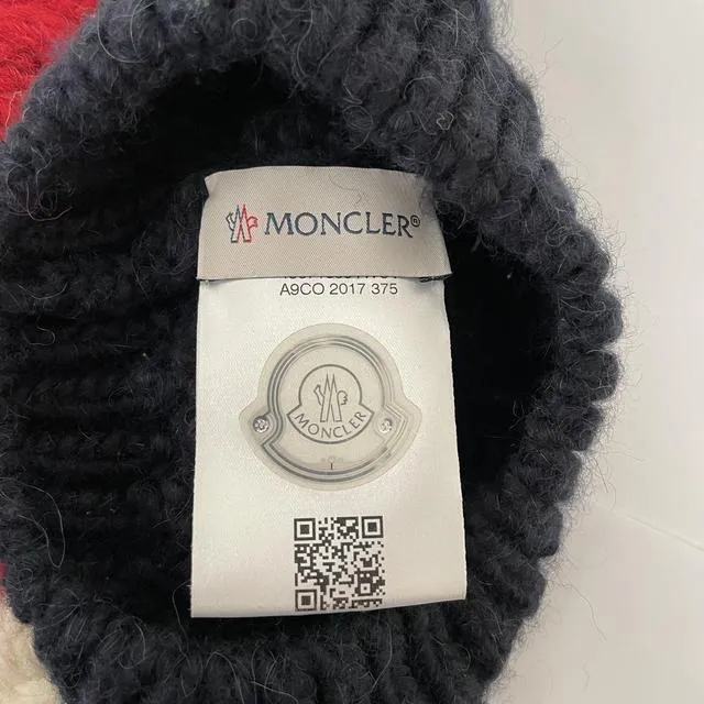 Moncler Tricolour Alpaca Wool Bobble Hat