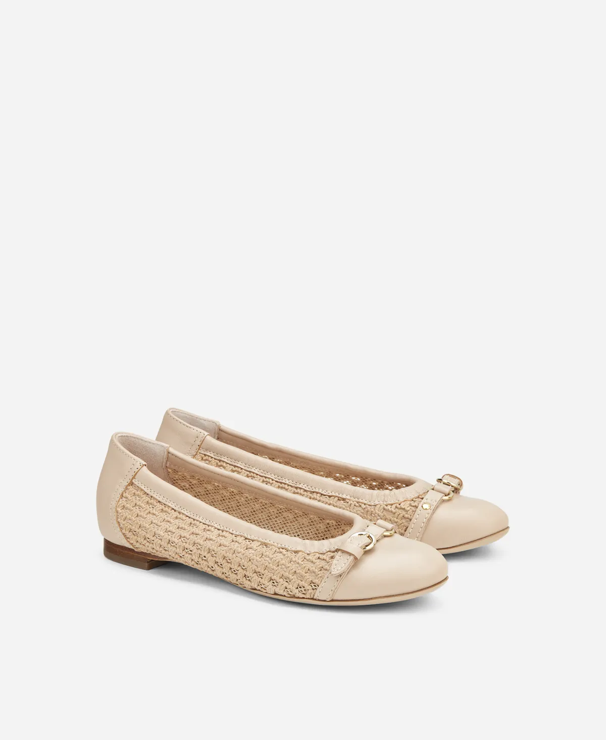 Monia Ballet flat with woven texture