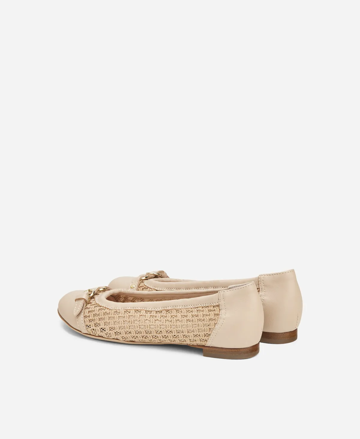 Monia Ballet flat with woven texture