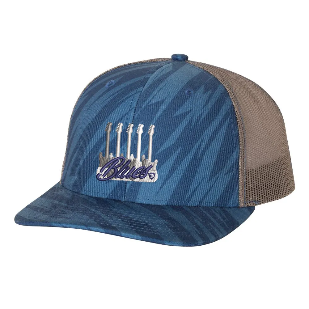 Monochromatic Blues Trucker Hat