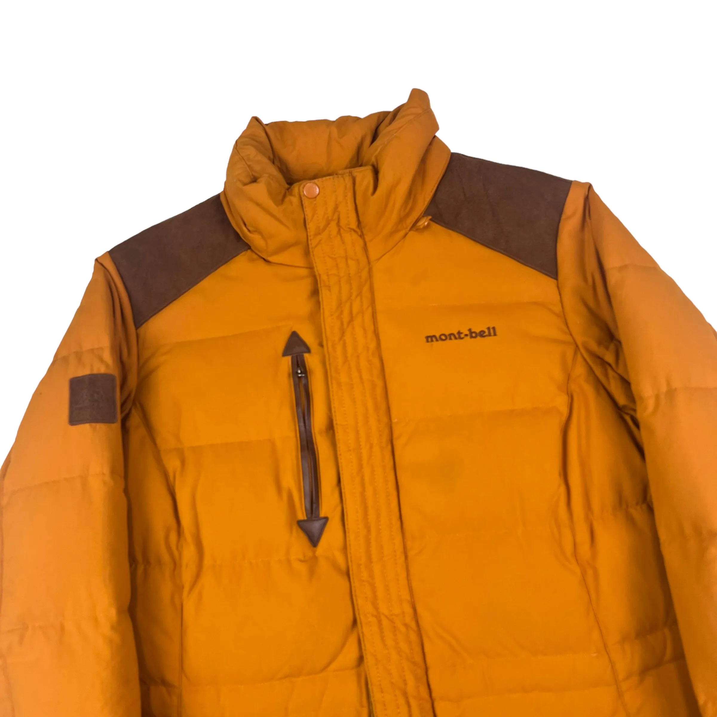 Montbell Orange Long Puffer Coat