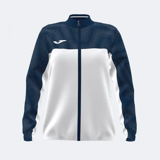 Montreal White Navy Full Zip Sweatshirt