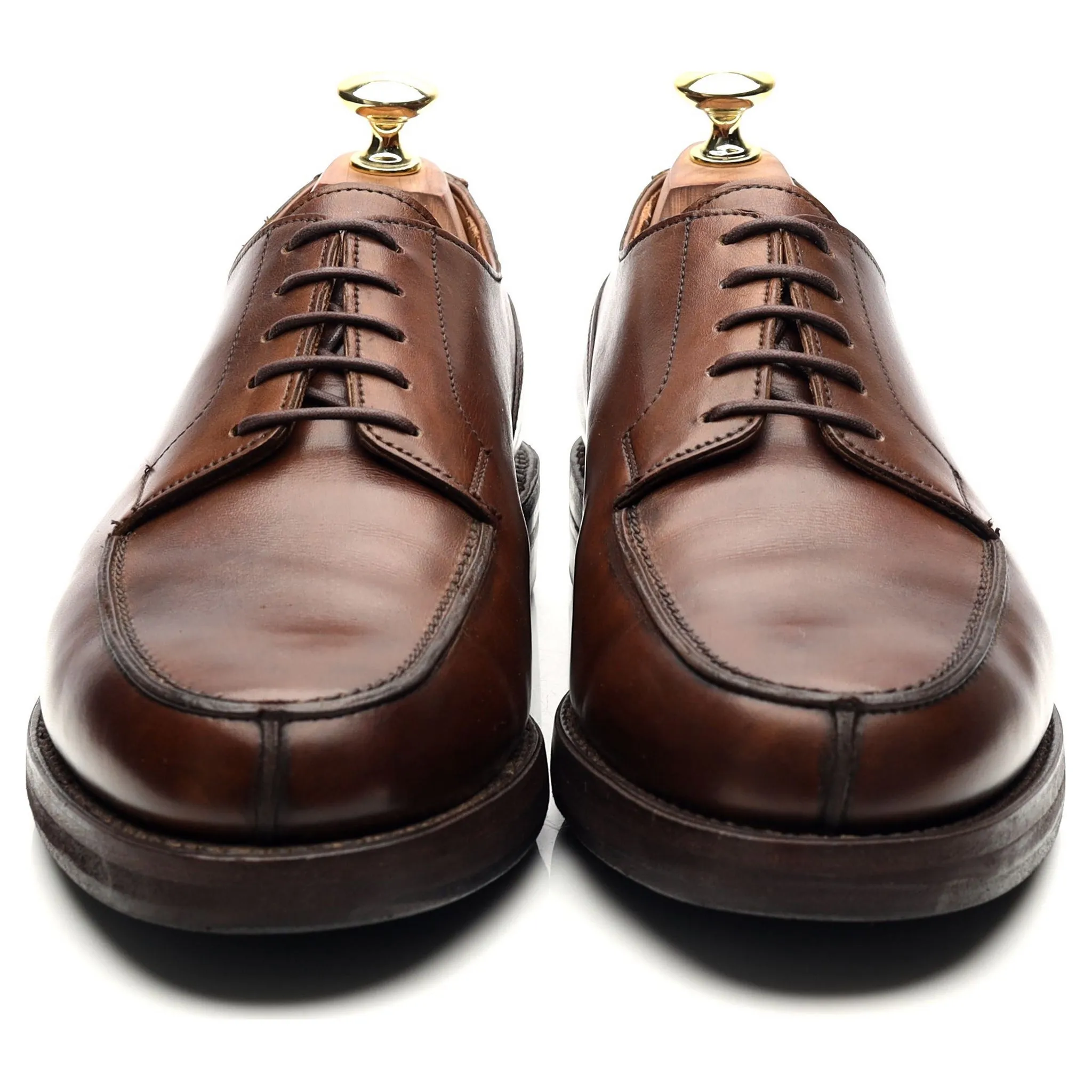 'Moreton' Dark Brown Leather Split Toe Derby UK 7 E