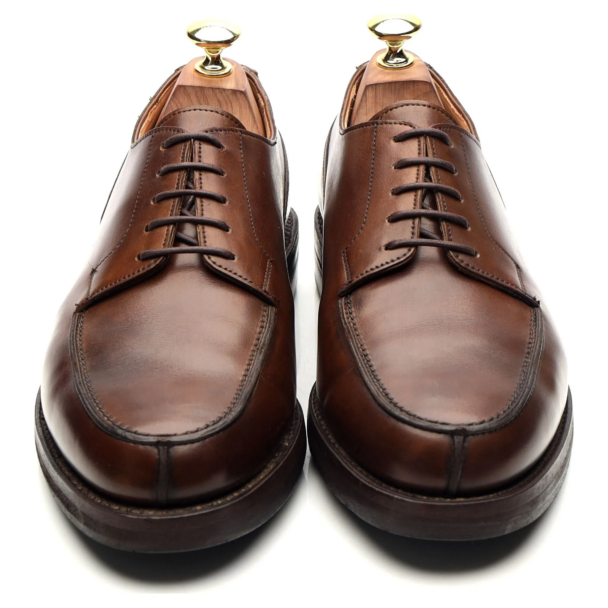 'Moreton' Dark Brown Leather Split Toe Derby UK 7 E