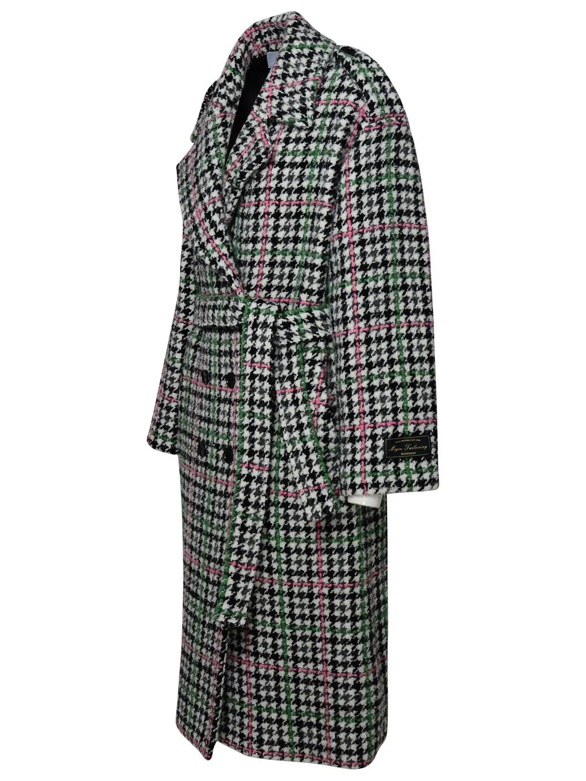 MSGM Multicolor Wool Blend Coat - Shop Now.