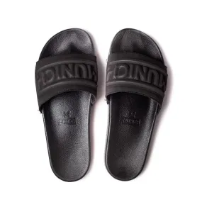 Munich Logo Slide Black Sandals