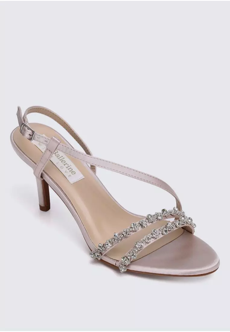 My Ballerine My Ballerine Angeline Comfy Heels In Nude