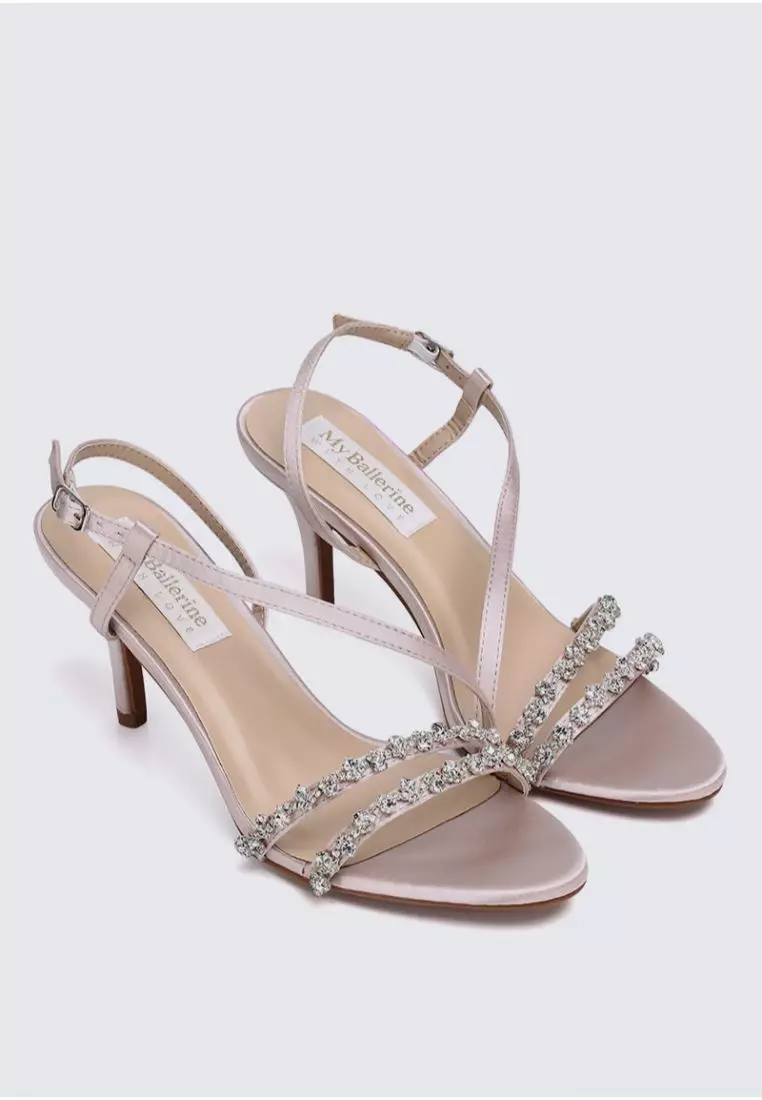 My Ballerine My Ballerine Angeline Comfy Heels In Nude