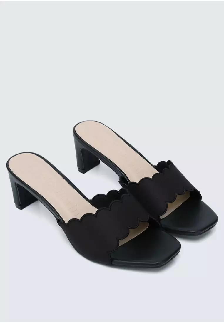 My Ballerine My Ballerine Carmen Comfy Heels In Black