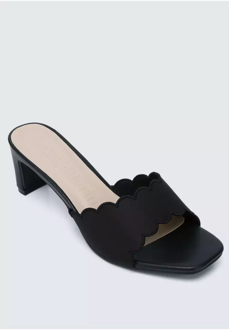 My Ballerine My Ballerine Carmen Comfy Heels In Black