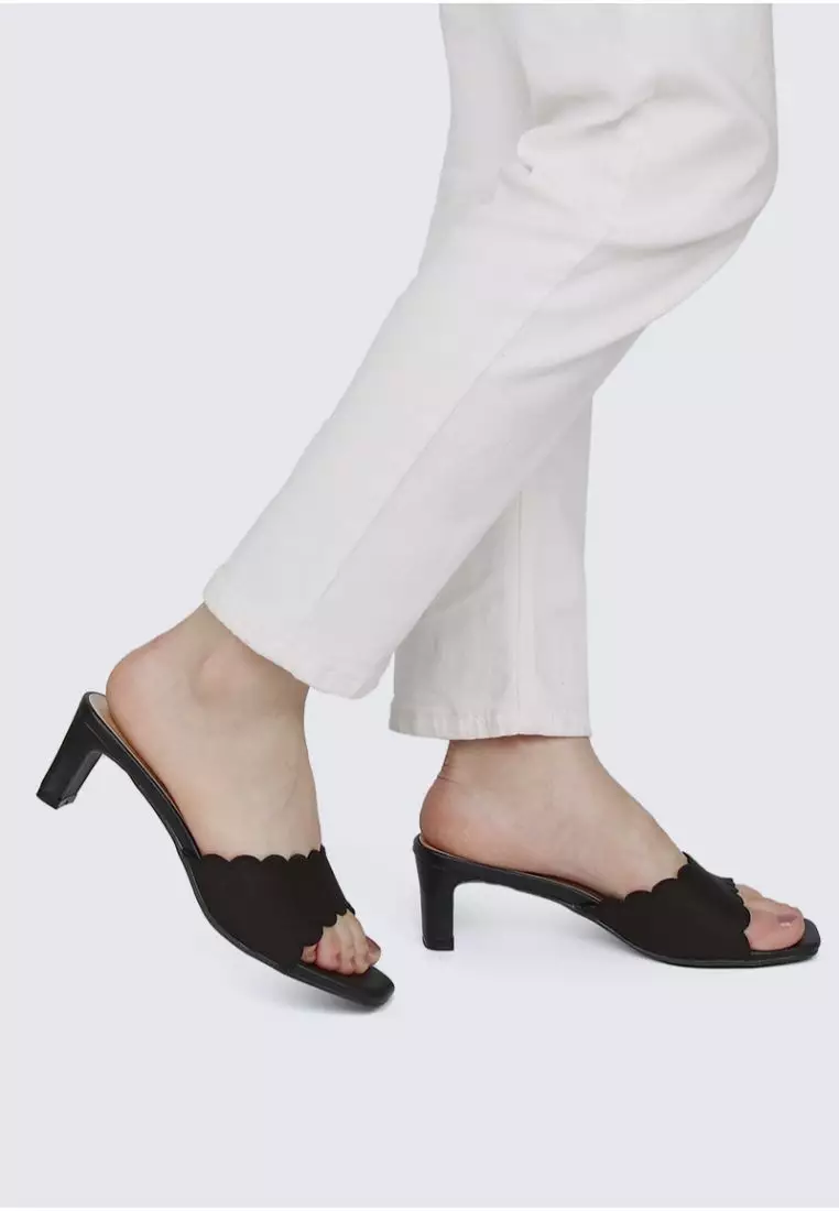 My Ballerine My Ballerine Carmen Comfy Heels In Black