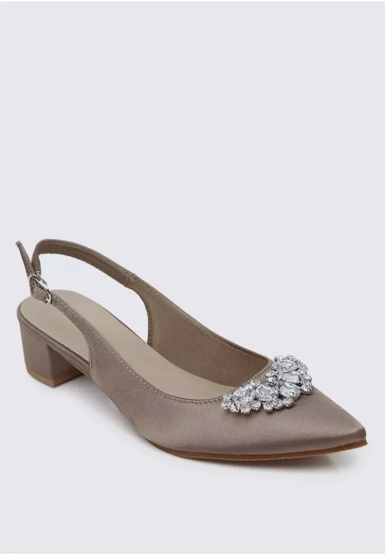 My Ballerine My Ballerine Esme Comfy Heels In Taupe