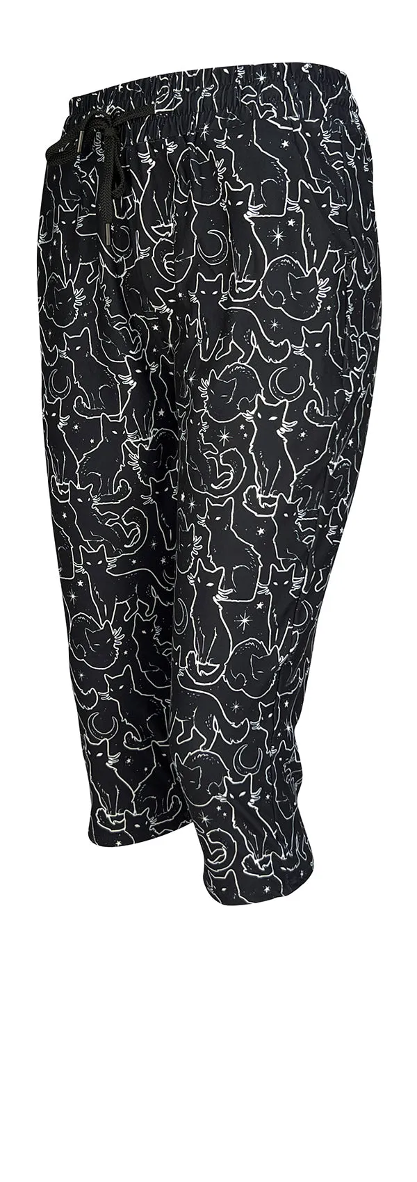 Cat Print Joggers