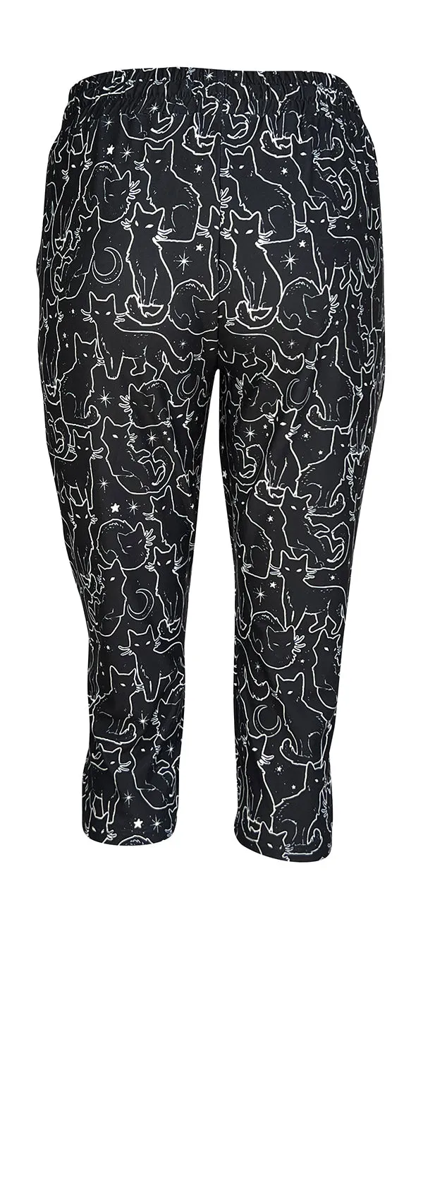 Cat Print Joggers