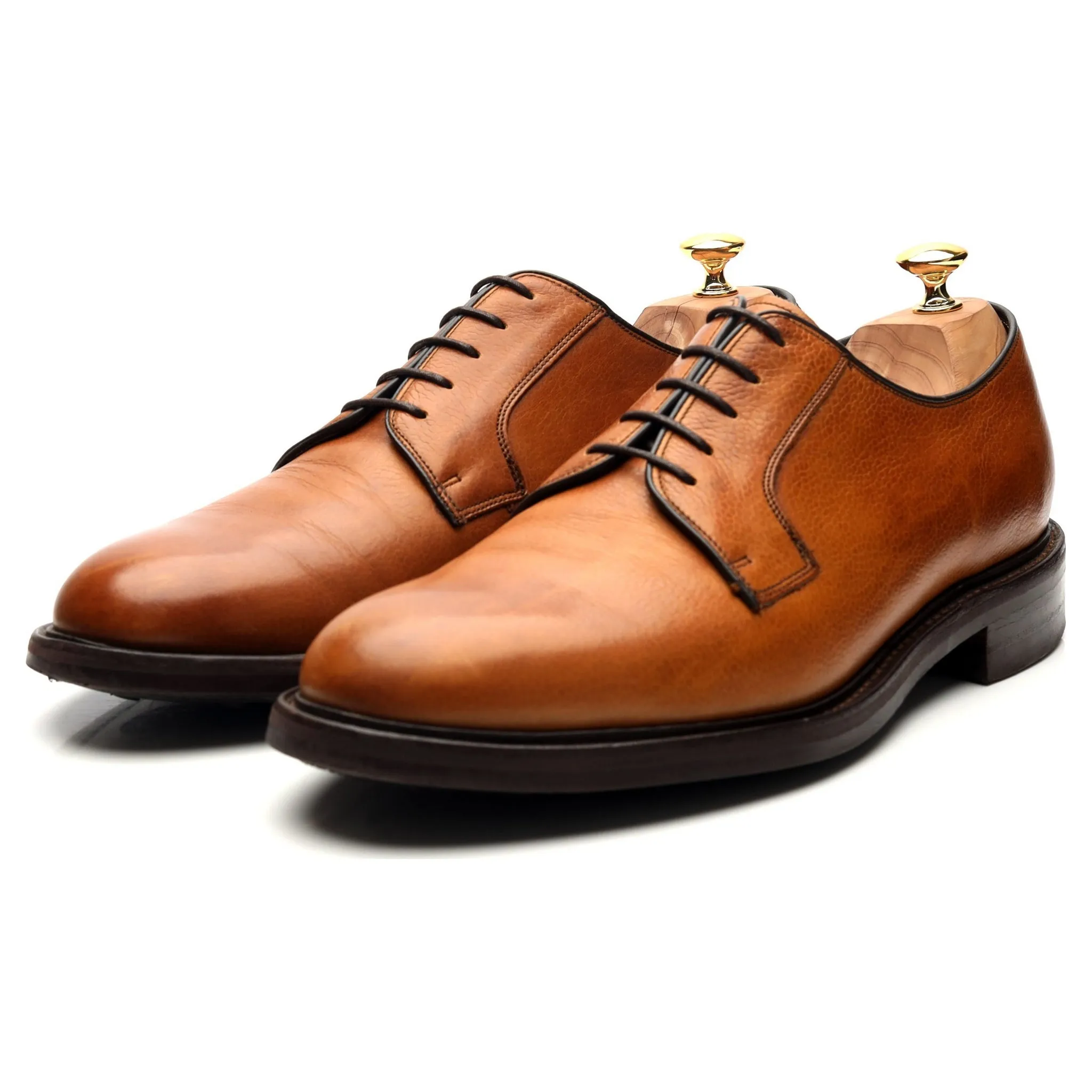 'Nairn' Tan Brown Leather Derby UK 11 F