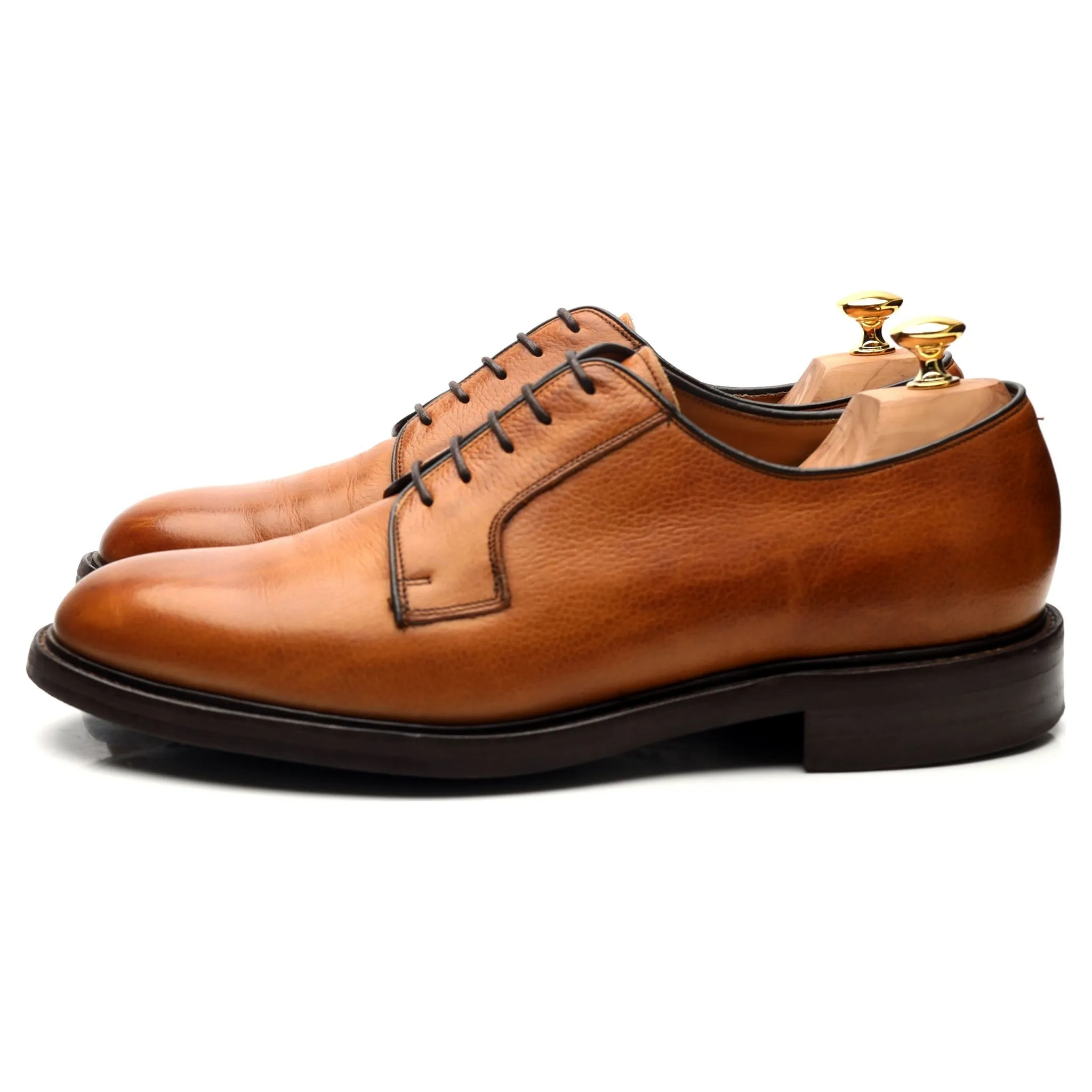 'Nairn' Tan Brown Leather Derby UK 11 F