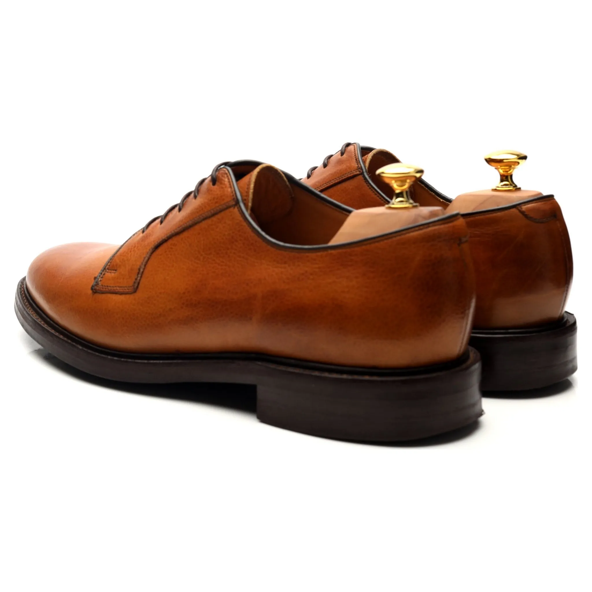 'Nairn' Tan Brown Leather Derby UK 11 F