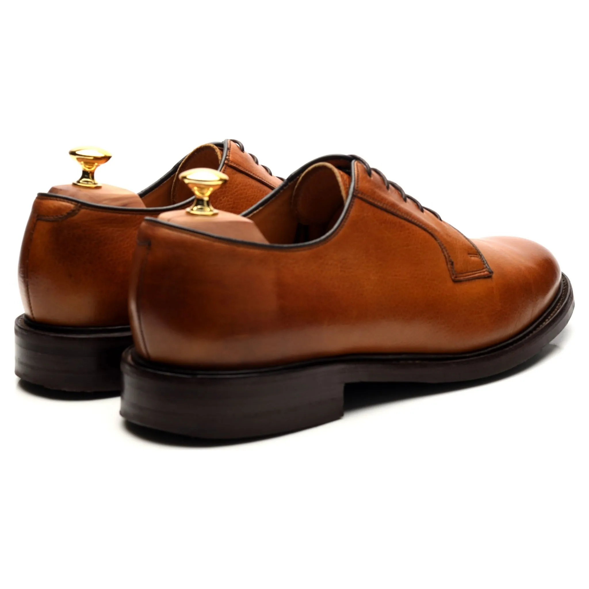 'Nairn' Tan Brown Leather Derby UK 11 F