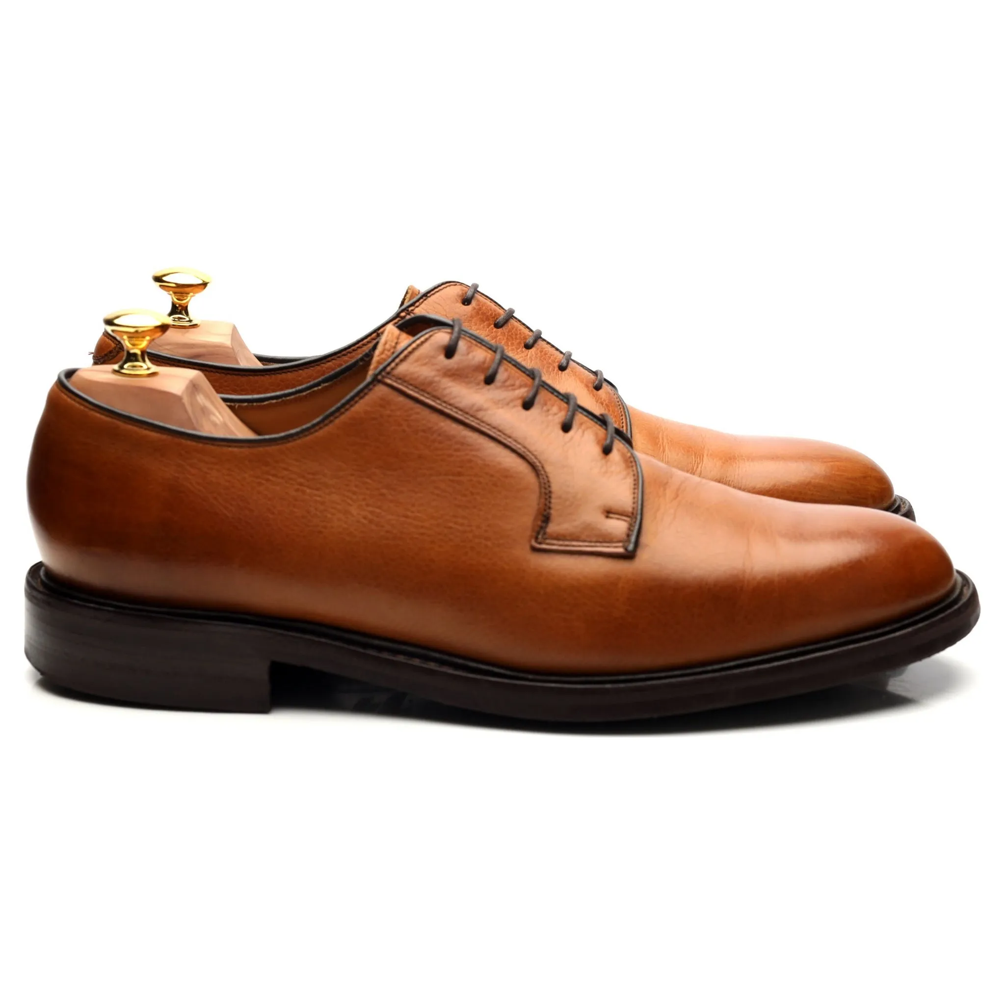 'Nairn' Tan Brown Leather Derby UK 11 F