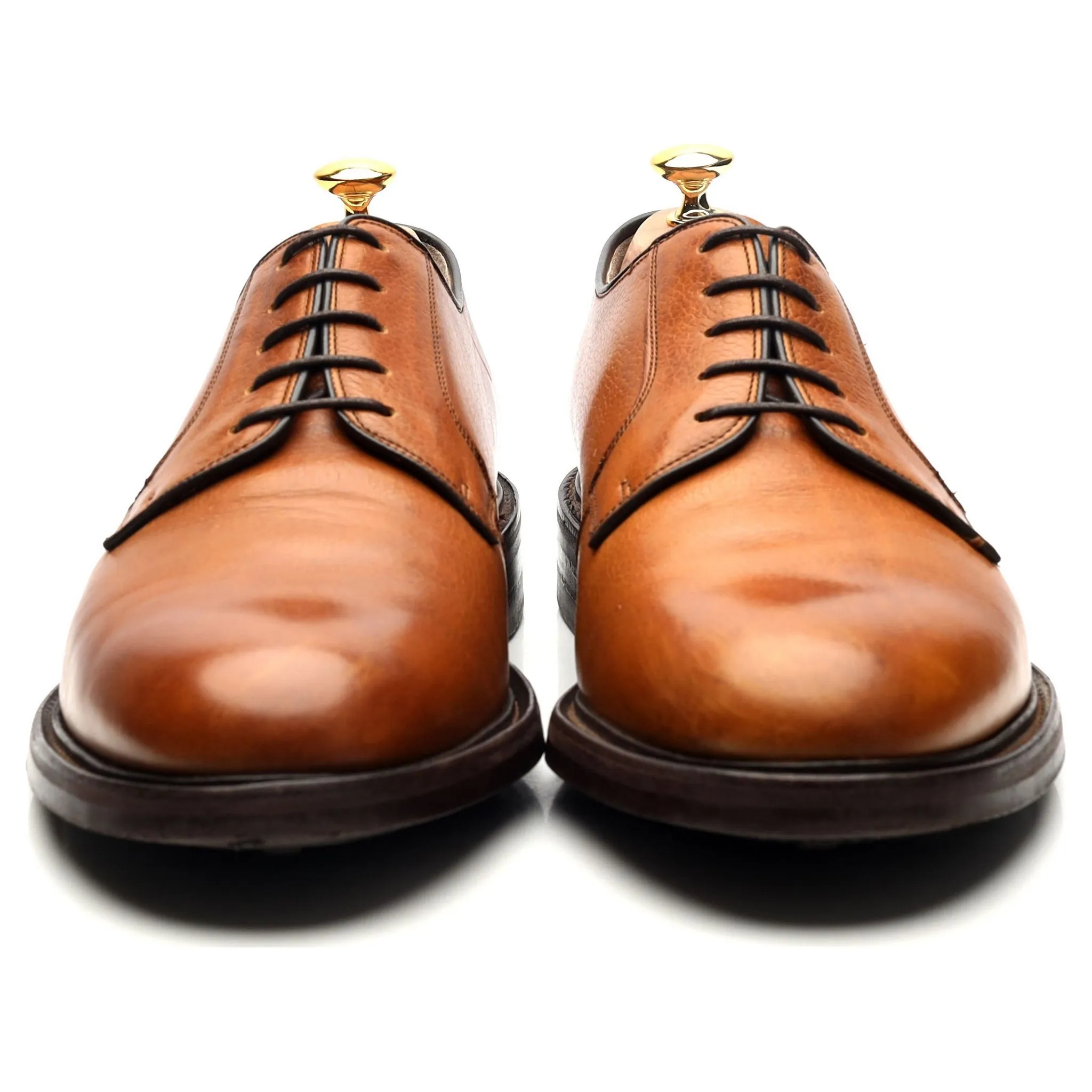 'Nairn' Tan Brown Leather Derby UK 11 F