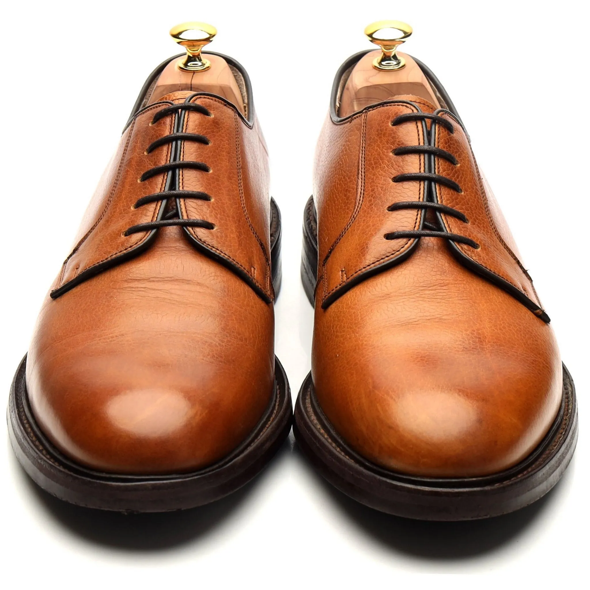 'Nairn' Tan Brown Leather Derby UK 11 F