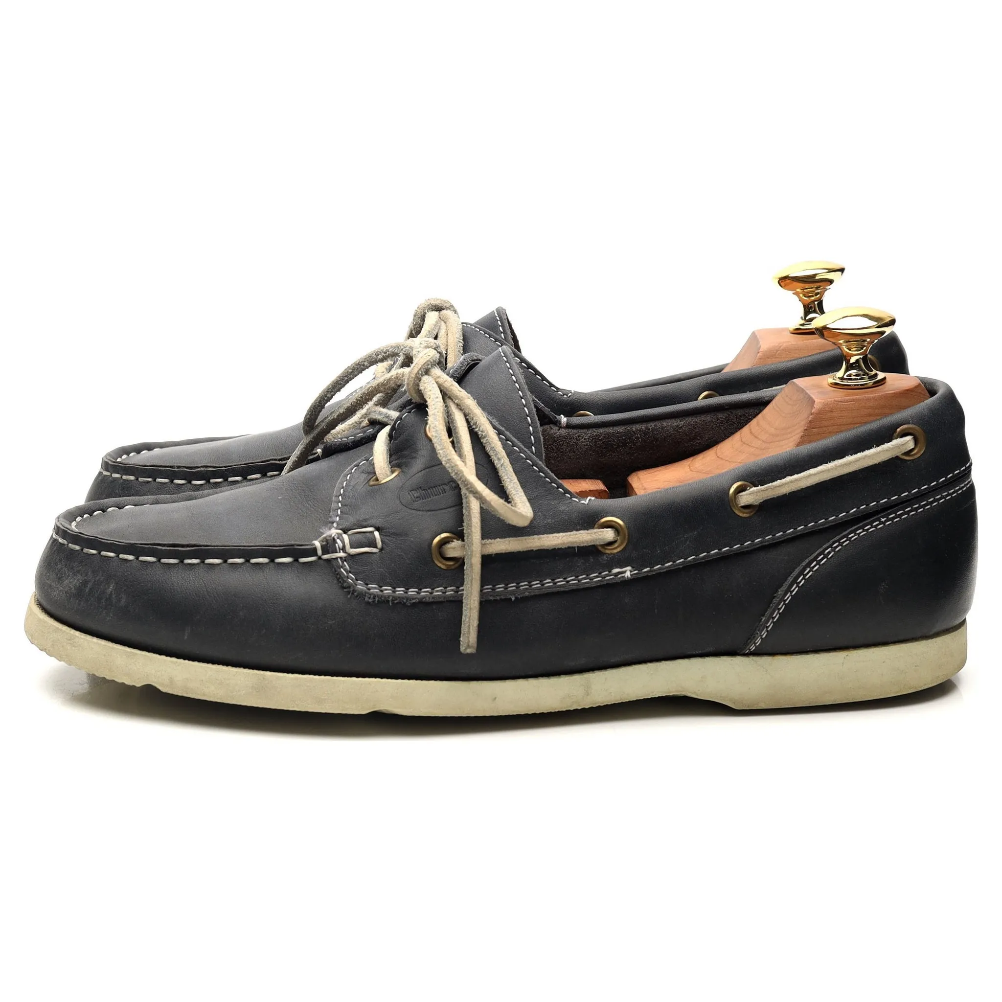 'Nassau' Navy Blue Nubuck Derby UK 7