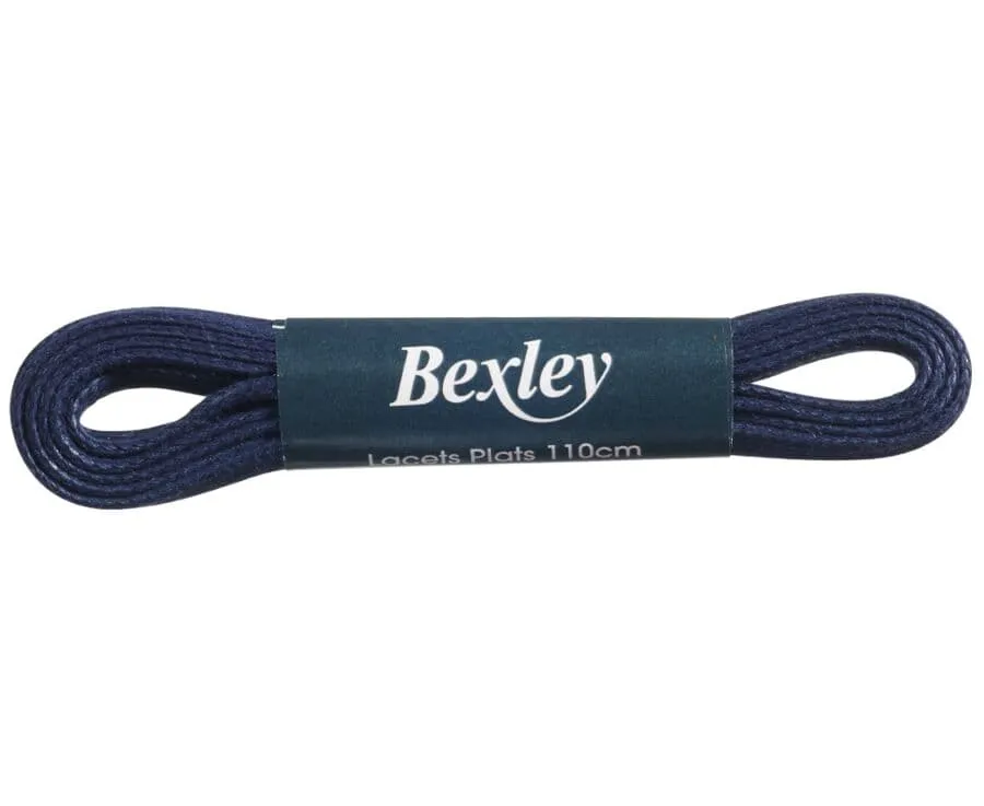 Navy shoe laces leather trainers - 1 pair