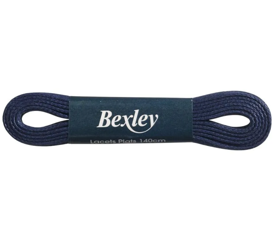 Navy shoelaces for men's high top trainers - 1 pair