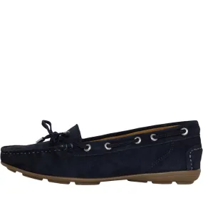 Navy Suede Women's Driving Moccasins by Chatham Marine