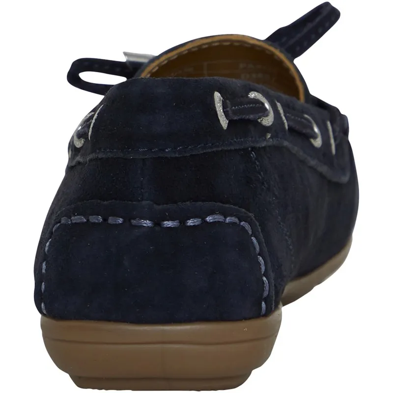 Navy Suede Women's Driving Moccasins by Chatham Marine