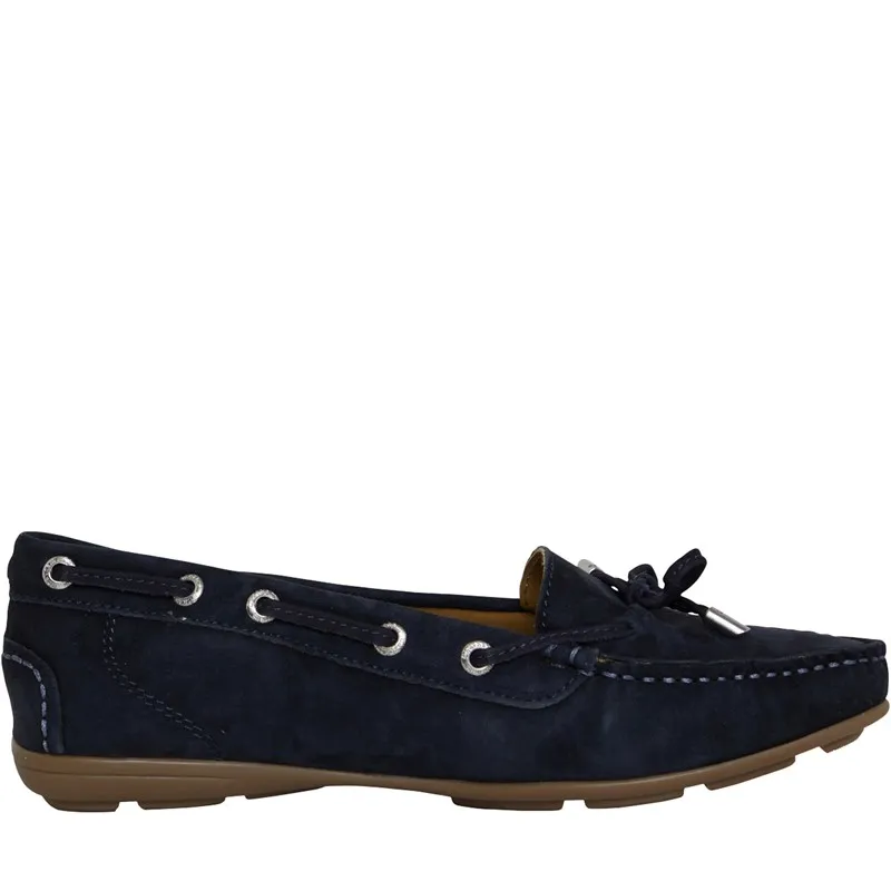 Navy Suede Women's Driving Moccasins by Chatham Marine