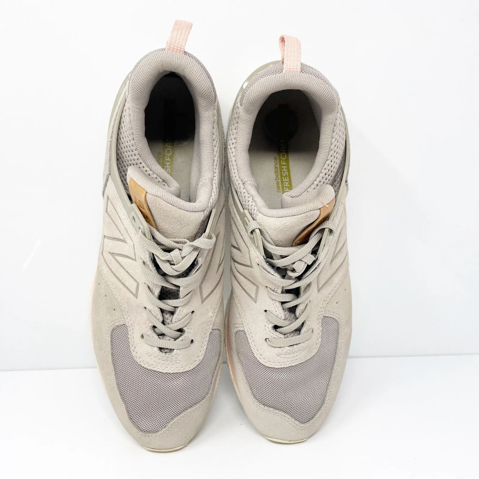 New Balance Womens 574 WS574PMC Beige Running Shoes Sneakers Size 10 B