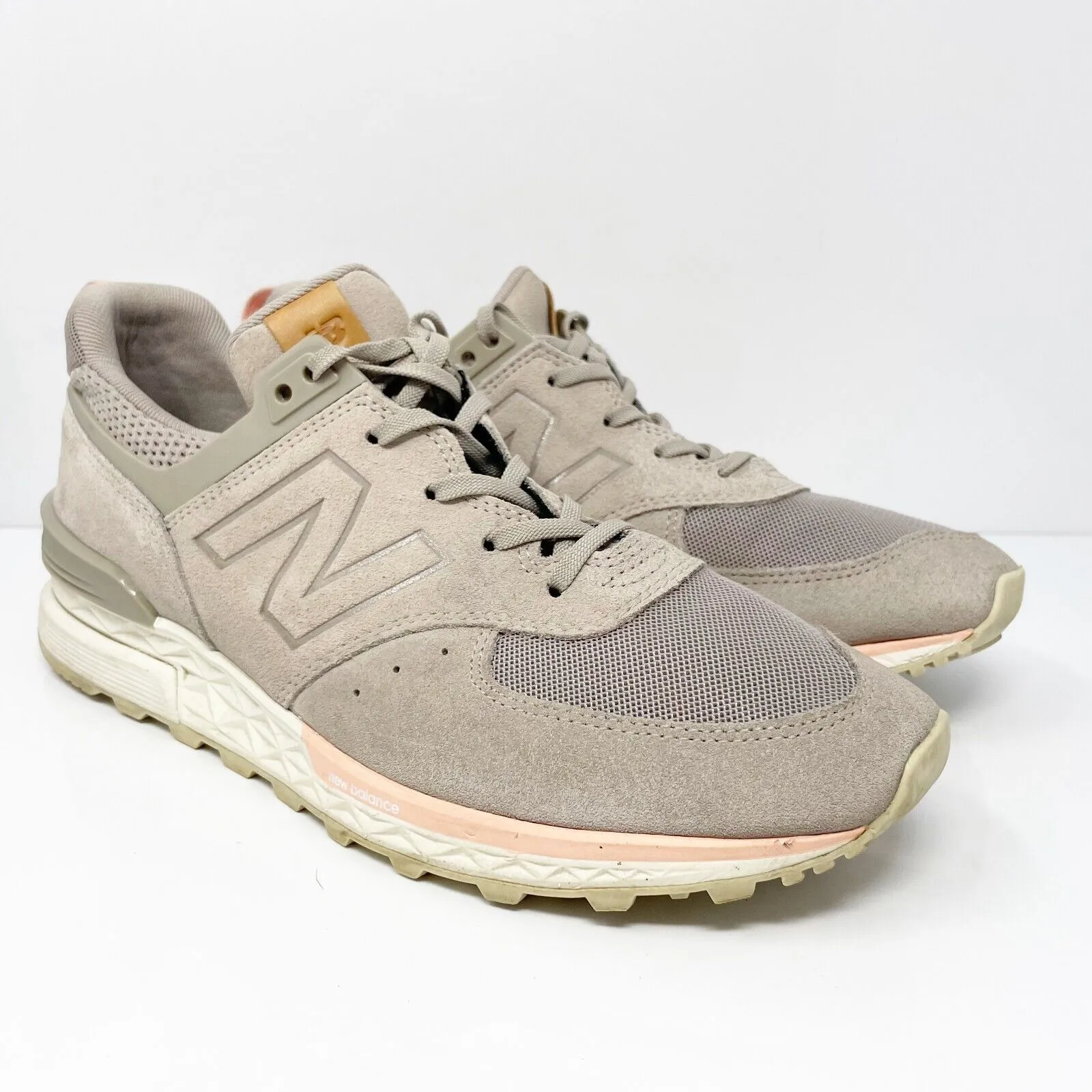 New Balance Womens 574 WS574PMC Beige Running Shoes Sneakers Size 10 B