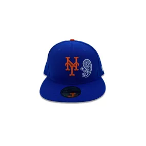 New Era 59Fifty New York Mets Paisley UnderBrim Fitted Hat Blue