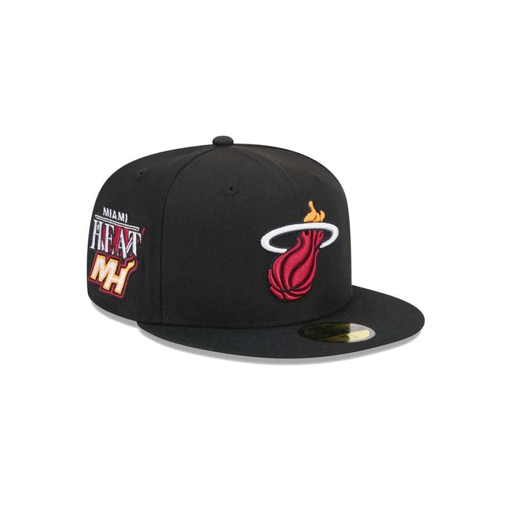 New Era Miami HEAT Side Patch Fitted Hat