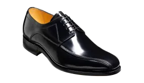 Newbury - Black Hi-Shine Derby Shoe