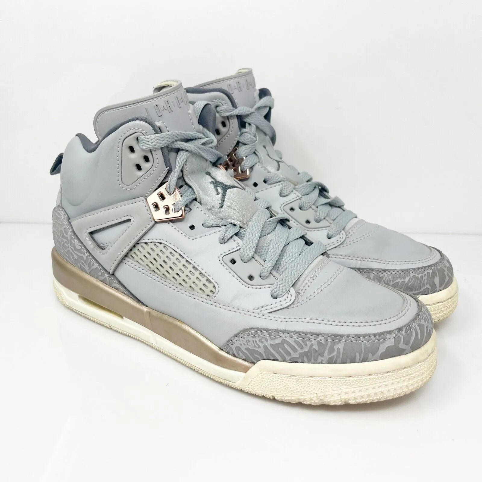 Nike Boys Air Jordan Spizike 535712-018 Gray Basketball Shoes Sneakers Size 7Y