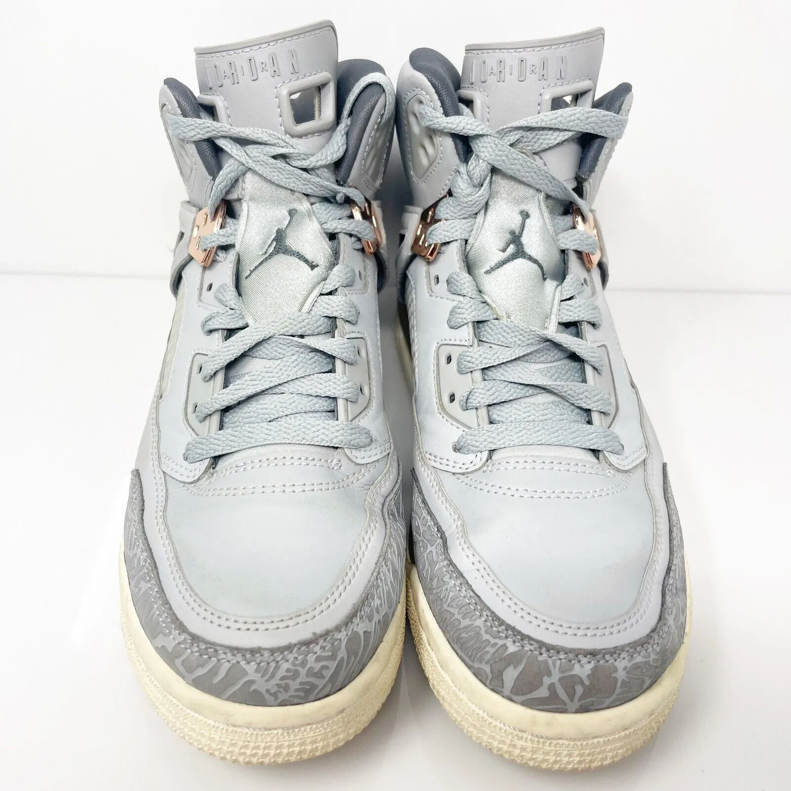 Nike Boys Air Jordan Spizike 535712-018 Gray Basketball Shoes Sneakers Size 7Y