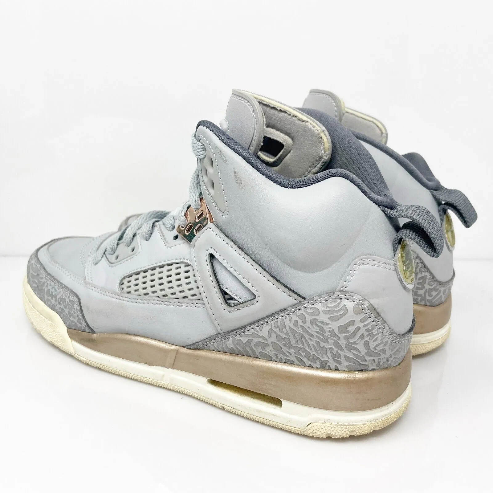 Nike Boys Air Jordan Spizike 535712-018 Gray Basketball Shoes Sneakers Size 7Y