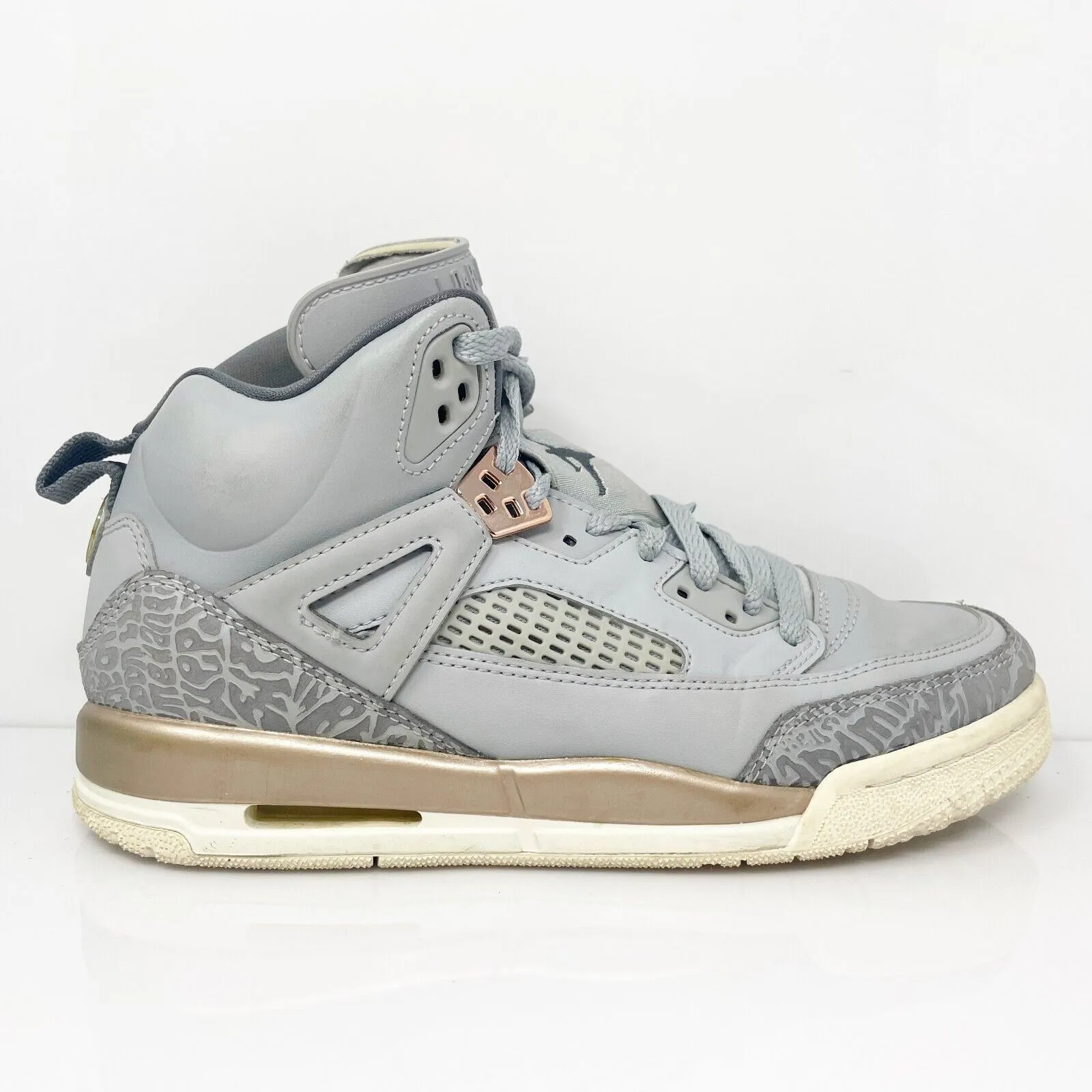 Nike Boys Air Jordan Spizike 535712-018 Gray Basketball Shoes Sneakers Size 7Y